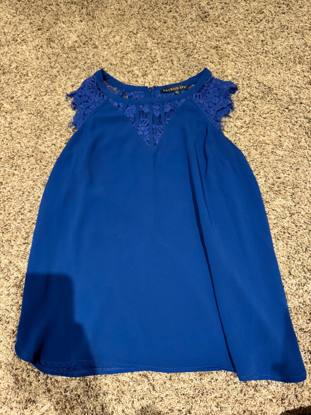Royal Blue Lace Top